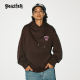 BEASTER grimace embroidered hooded sweatshirt ຫນັກຜູ້ຊາຍ dopamine ຄູ່ hoodie ແມ່ຍິງອາເມລິກາສີແດງ