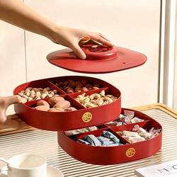 天降7.9！过年喜庆干果盘双层