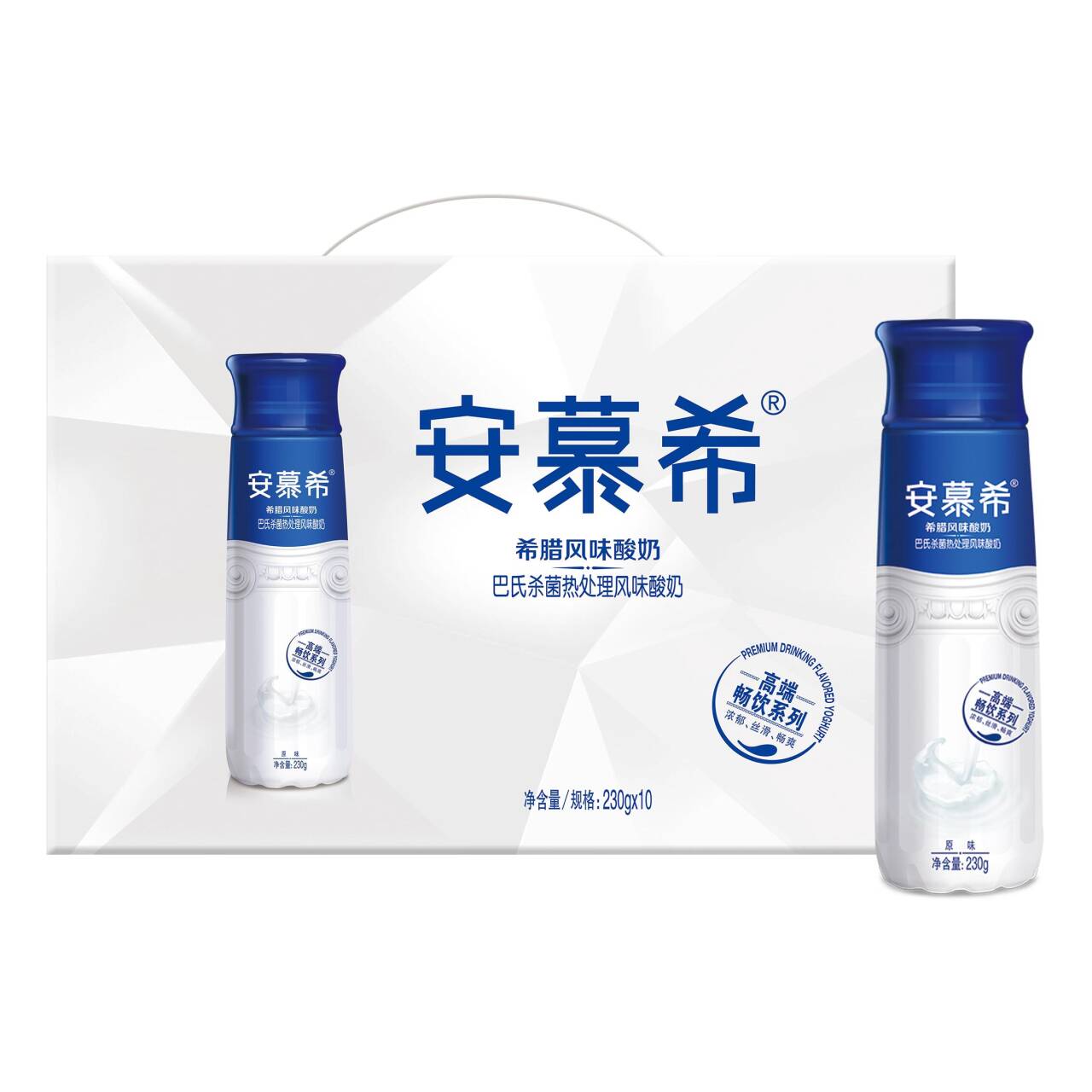伊利安慕希希腊风味高端原味酸奶营养早餐230g*10瓶【4月产】 餐 实拍商品图