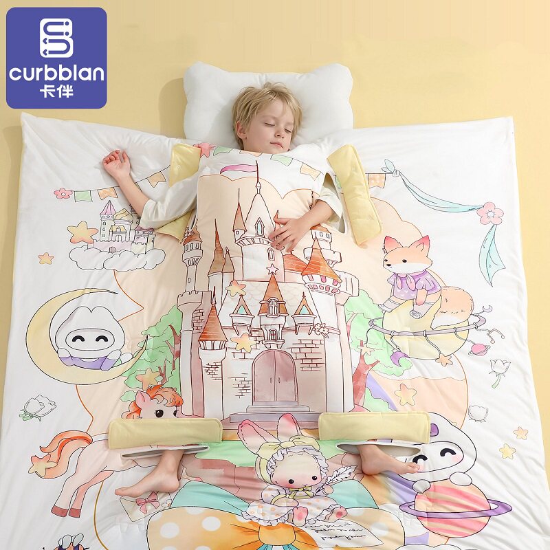 儿童睡觉防踢被子春秋中厚防蹬踢神器中大童睡觉防蹬保暖四季通用