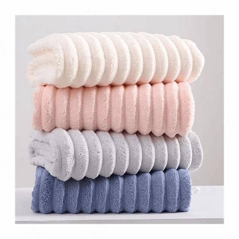 珊瑚绒成人全家用大毛巾柔软舒适强吸水不掉毛洗澡洗脸zh