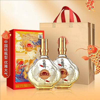泸州老窖定制酒悦龙门52度白酒浓香型白酒500ml*2瓶礼盒装