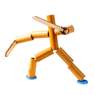 儿童益智玩具diy竹节人桌面对战玩具