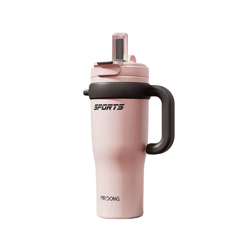 Warmsky&加比兔大容量保温杯高颜值吸管水杯新款女杯子办公室礼物