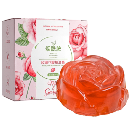 玫瑰精油手工皂正品香皂持久留香滋润洗脸洗澡沐浴男女士专用除螨