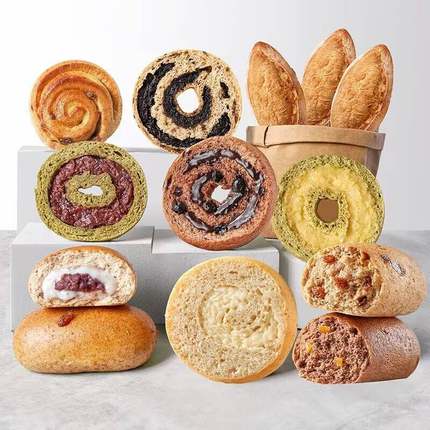 田园主义全麦面包贝果欧包面包健康早餐速食减低0无蔗糖脂轻代餐