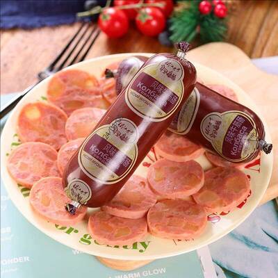 松江老号牛筋肠120g/根俄式风味火腿肠开袋即食零食下酒菜美食