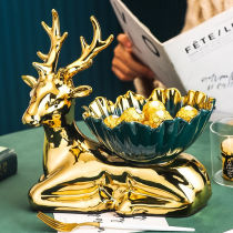 Exclusive write upscale ceramic fruit tray Living room Home 2021 New fruit tray Light extravagant tea table Ideas for the New Year Qiandry