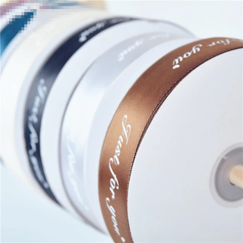 2 5 cm wide English silk band ribbon flower flower packaging material Gift packaging silk belt