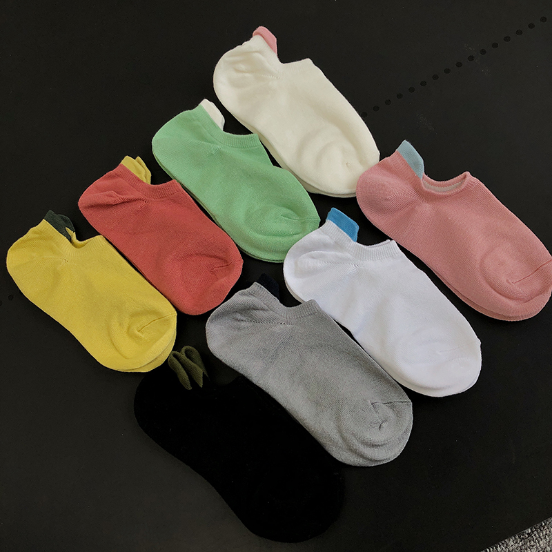 Sports socks women's shallow mouth yoga socks professional sweat-absorbing summer thin low-top invisible socks cotton socks running fitness socks