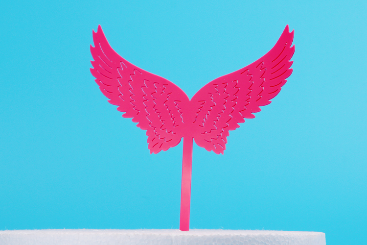 White Angel Feather Wings Cake Flag Trang trí Bàn tráng miệng Cắm Unicorn Bánh trang trí Trang trí Net Đỏ - Trang trí nội thất các đồ trang trí bàn làm việc