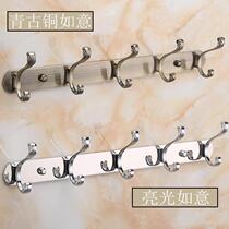 Stainless steel Ruyi clothes hook hook clothes adhesive hook door rear wall hanging clothes hook bathroom living room wall coat hook