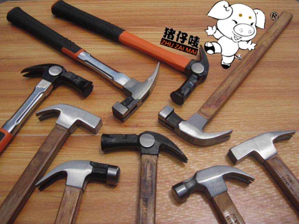 Aoxin claw hammer kit with magnetic claw hammer carpenter hammer crane hammer aluminum template tool