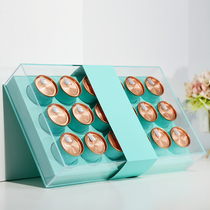 Transparent high-grade tea packaging box gift box small pot tea green tea black tea rock tea empty pot gift box empty box customization