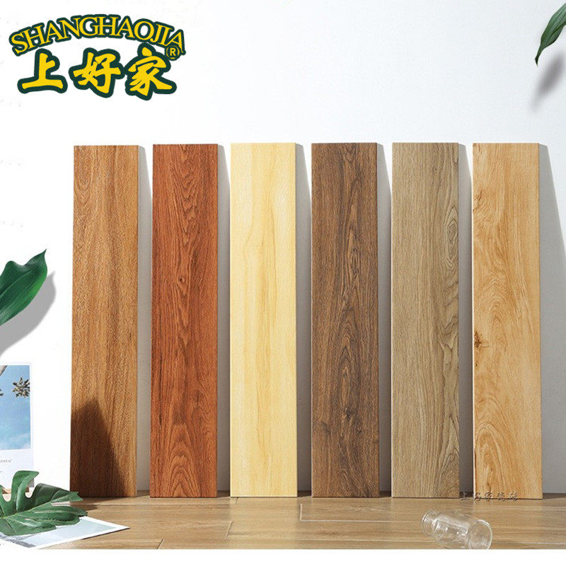 Nordic Living Room Imitation Solid Wood Flooring Brick Wood Grain Brick 150x800 Tile Bedroom Imitation Ancient Balcony Anti Slip Wall Tiles