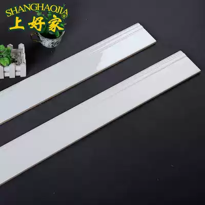 Bedroom skirting tile antique skirting board European pure white matte bright wood skirting 800 100