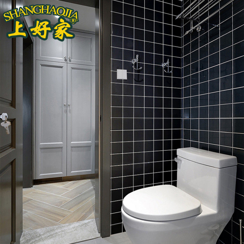 Nordic Black And White Plaid Brick 300x600 Tile Kitchen Wall Brick Makeup Room Wall Brick Toilet Balcony Small White Brick