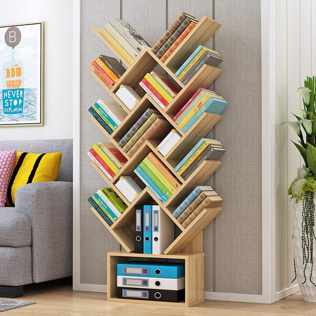 Tree Shaped Bookshelf Modern Minimalist Living Room Simple Floor