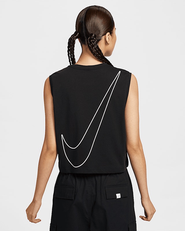Nike Large Logo Sleeveless Vest for Women Summer Pure Cotton Thin Breathable Sports Casual Round Neck T-Shirt Hf953 Nike Large Logo Sleeveless Vest for Women Summer Pure Cotton Thin Breathable Sports Casual Round Neck T-Shirt Hf953