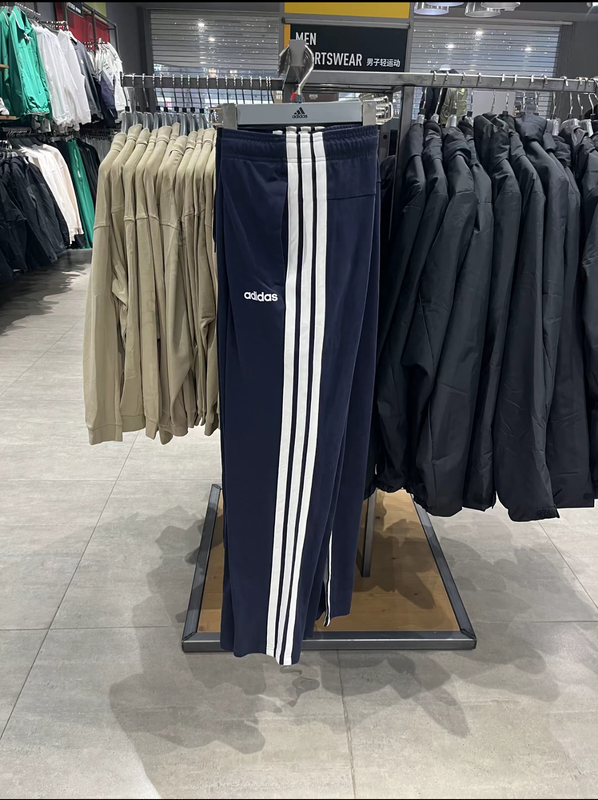 Adidas Adidas Pants for Men and Women, Spring and Summer Three-Stripe Sports Casual Straight-Leg Trousers Kb0785