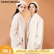 Vero Moda xuân 2019 nữ len lông cáo lông bóng áo len | - Áo khoác dài