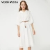 Vero Moda2019 mùa hè mới tay áo lồng đèn retro áo dài | 31926Z544 - Sản phẩm HOT váy body kiểu hàn quốc Sản phẩm HOT