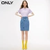 CHỈ mùa hè mới eo cao túi xẻ hông váy denim váy nữ | 118337528 - Váy Váy