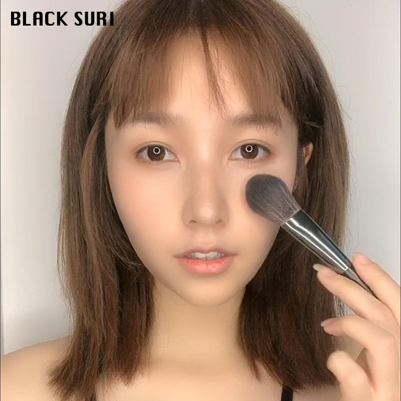 Flat head blush brush setting makeup powder brush loose powder brush soft hair two packs combination giant soft powder brush one pack