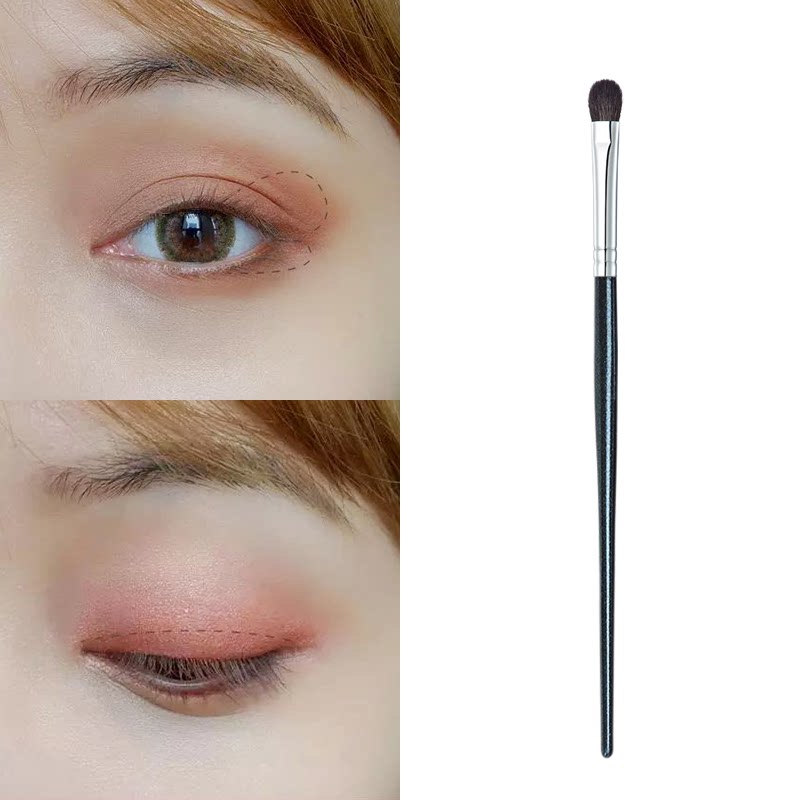 Small flat head eye shadow brush soft hair a sequin eye single coloring brush fine peak wool makeup artist dedicated