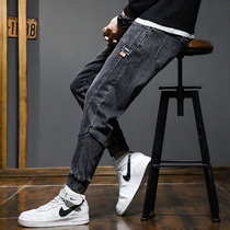 Jeans Sub mens spring autumn 2022 Korean version trendy loose bunches fashion 100 hitch Harlan tooling casual 90% pants