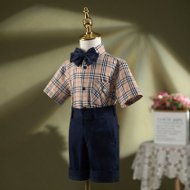 Year Old Dress Male Baby 2022 New Boy Flowers Childlike Birthday Little Suit Suit Children Gentleman Inn Wind Summer