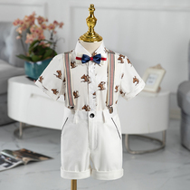 Boys year old gown 2022 new ocean gas male baby suit flower boy wedding Inleng suit in boys summer