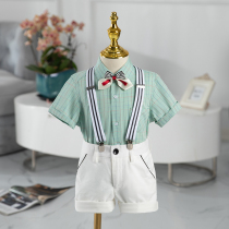 Childrens suits suit Summer 2022 new mens baby age gown kindergarten boy small chair to play out