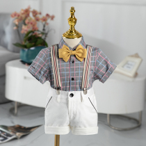 Boy gown 2022 new childrens male baby boys baby boys suit suit kindergarten medium and small child presenter to act out