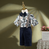 Baby boys birthday minor suit 2022 new flower boy boys birthday gown English Breeze Childrens Suit Suit Summer