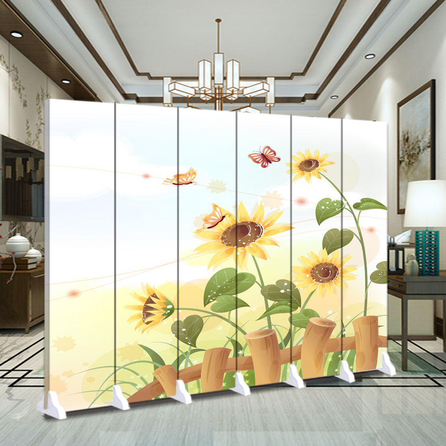 Cartoon Folding Screen Partition Kindergarten Small Freshener Environmental Protection Partition Simple Care and Training Room Bedroom Mobile