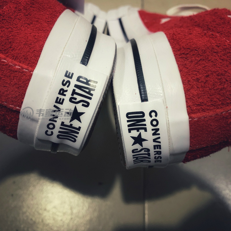 Spot CONVERSE Converse 74 Red One Star New Year Red Flip-Flop Skate Shoes 158434c - Dép / giày thường giày thể thao adidas nữ
