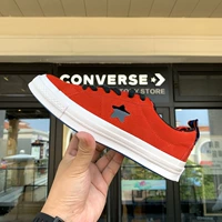 Converse mới ONE STAR chung chống lông giày thông thường thấp để giúp giày nữ 163905C 163904C - Dép / giày thường giày anta nữ