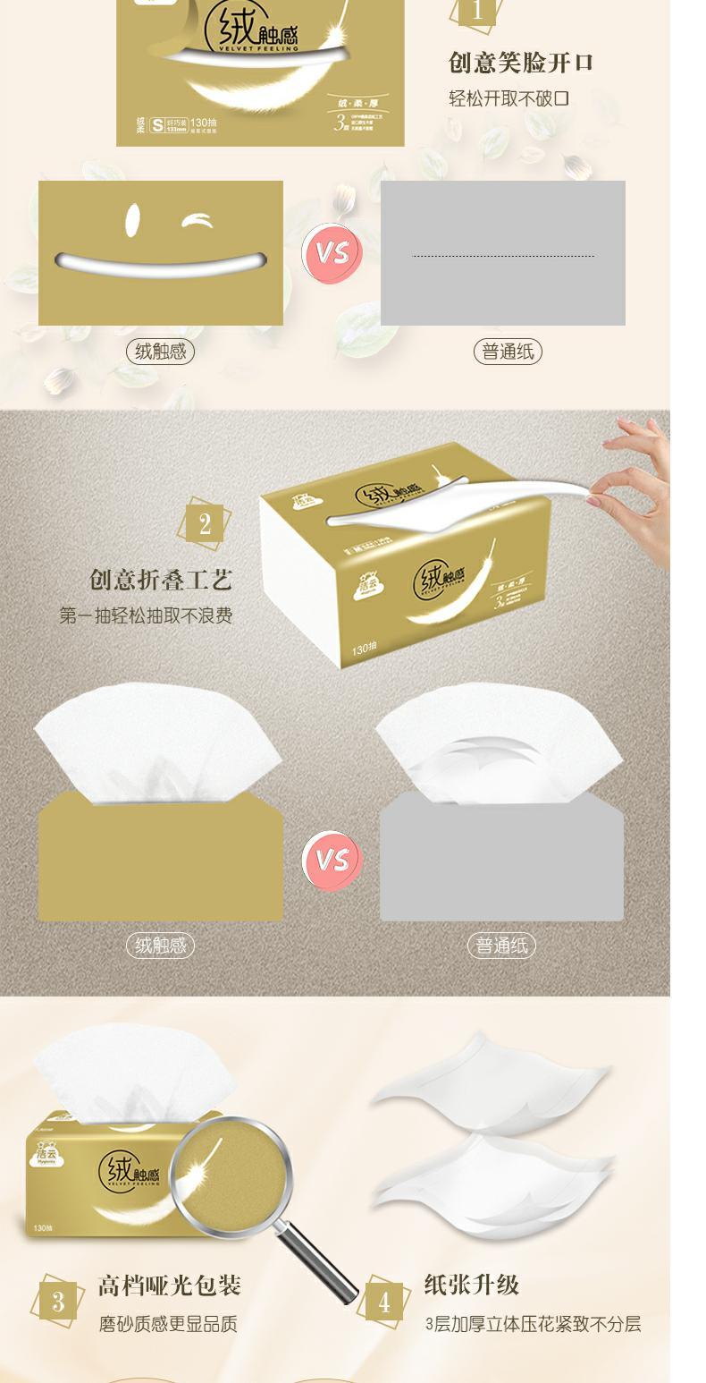 Jieyun giấy lông cừu chạm 3 lớp 130 bơm 18 gói đầy đủ trường hợp gói mềm gia đình khăn giấy thay đồ - Sản phẩm giấy / Khăn giấy ướt giấy vệ sinh elene