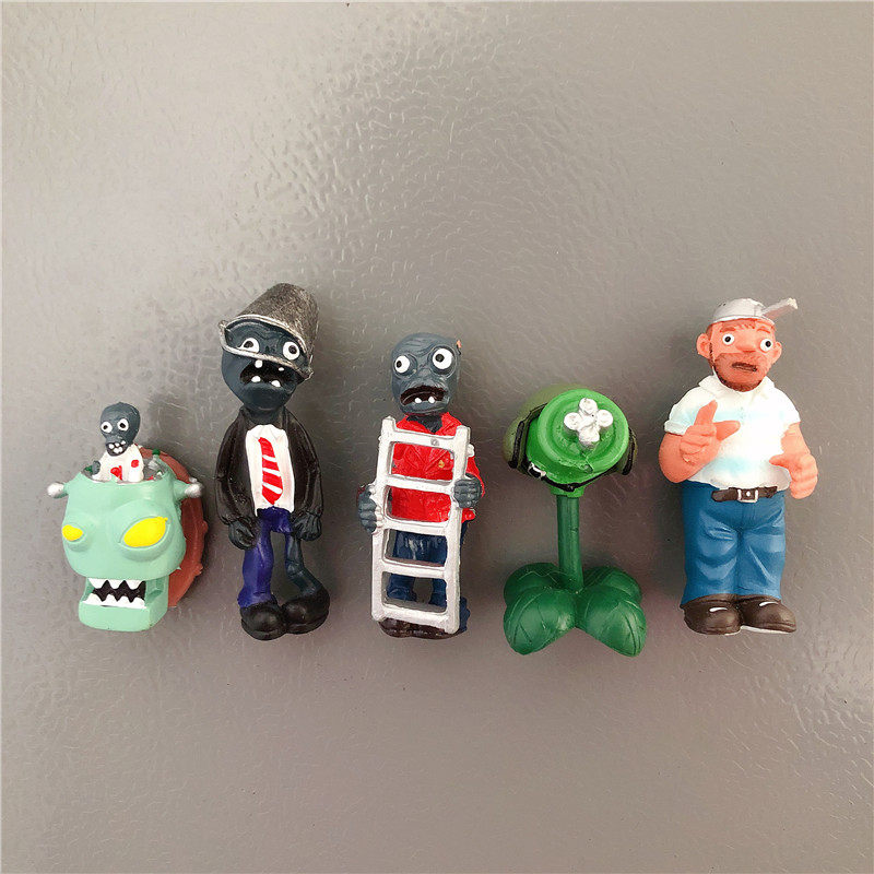Plant Wars zombie corpse freezer patch magnet 3D Cubism Cartoon Fridge Patch