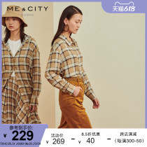 MECITY womens clothing fall casual signet in long sleeves with cap design long sleeves light slim shirt with dress 544687