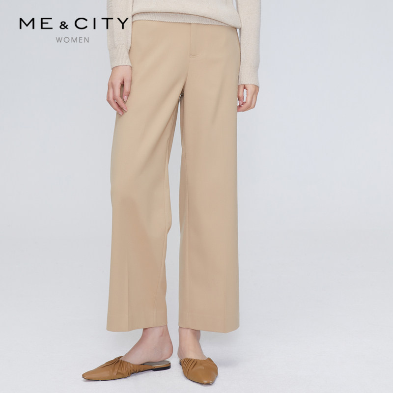 MECITY Women Dress New Loose Casual Commute Multicolored Optional Straight Cylinder Version High Waist Wide Leg Long Pants 547825