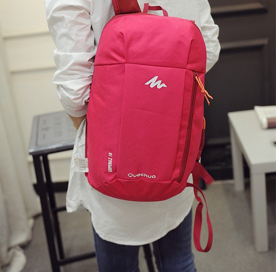 Decathlon túi vai người đàn ông và phụ nữ giải trí du lịch mini ba lô túi nhỏ 10L QUECHUA balo học sinh