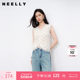 NEELLY Nali Shopping Mall's new summer style of high-elastic bubble knitted lace vest women's comfort top
