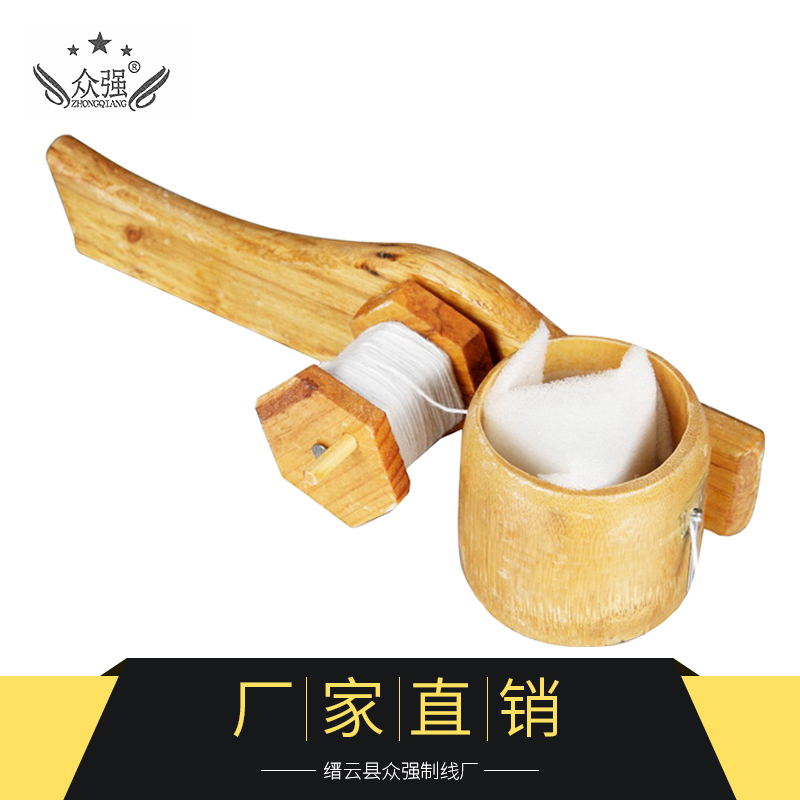 Zhongqiang direct portable roll manual bamboo ink bucket line length 15 meters marking easy to use standard cotton thread for construction sites