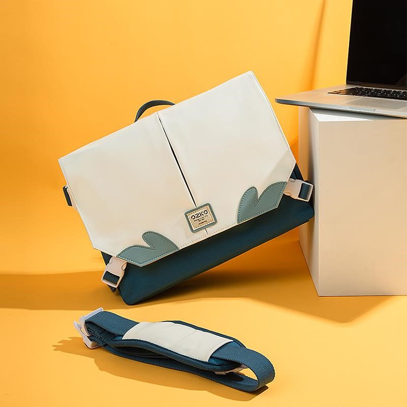 High face value small crowddesign pen electric bag 14-inch female shock-proof and waterproof inclined satchel electric bag