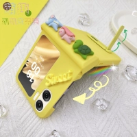 Oppo, совместимый креативный чехол для телефона, складная трубка, модный защитный чехол, милая кукла подходит для мужчин и женщин, «три в одном», складывающийся экран, защита при падении, простой и элегантный дизайн, женский стиль