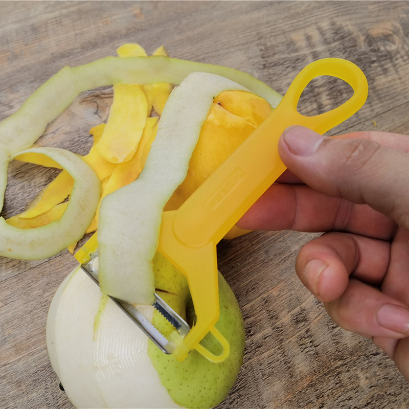 Long Paoli Sharpened Peel Knife Sharpened Manger Chieca Peeling Machine Silk Melon Planing Leather Knife Fight Leather Knife Fruit Peeler
