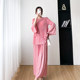 Foreign trade Miyake high-end design two-piece suit female 2023 spring new age-reducing loose pleated mother's clothing