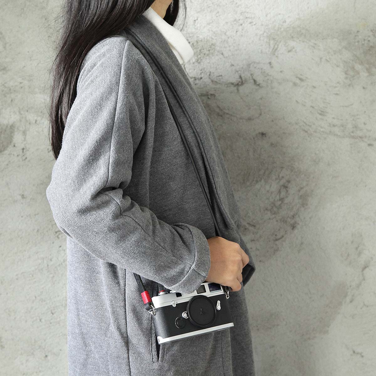 cam-in Italy imported cow skin hand camera strap with a genuine leather strap 10mm micromonoclastic CS243